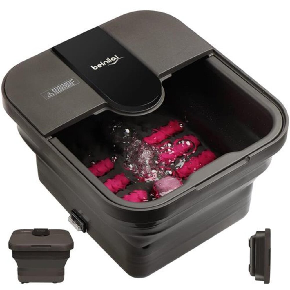 Collapsible Foot Spa,Foot Bath with Heat and Massage and Bubble